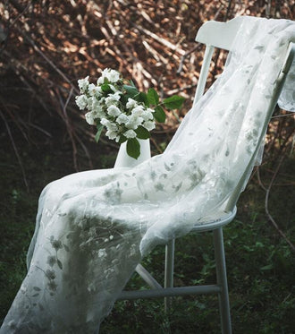 ON SALE, 2 Color lace fabric, light blue grey color/white color lace fabric, for wedding, by the yard