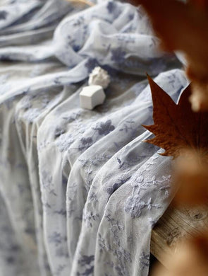 Light purple color mesh fabric, mesh lace fabric, wedding lace fabric with floral style, soft embroidered floral by the yard-55inches wide