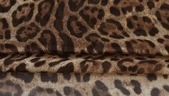 ON SALE, 6 Color High quality silk chiffon fabric, thin silk chiffon fabric, leopard style silk chiffon, leopards fabric
