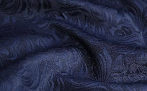 High quality jacquard fabric, navy blue color jacquard fabric, wedding jaquard fabric, by the yard