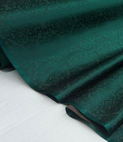 For 5yards-Dark green color brocade fabric, jacquard fabric,
