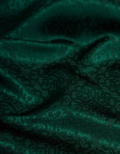For 5yards-Dark green color brocade fabric, jacquard fabric,