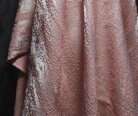 Light pink  color jacquard fabric, fashion jacquard fabric, by the yard