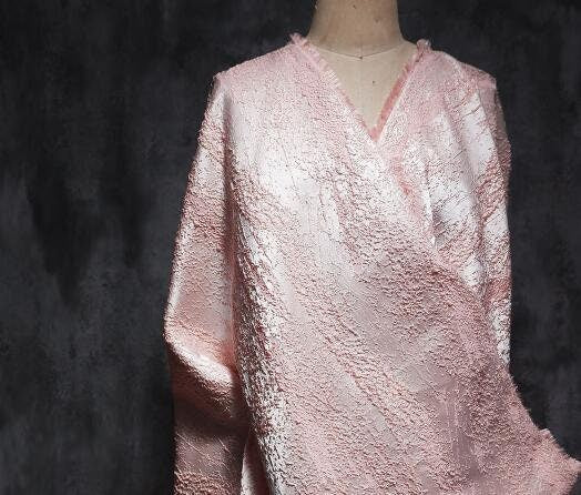 Light pink  color jacquard fabric, fashion jacquard fabric, by the yard