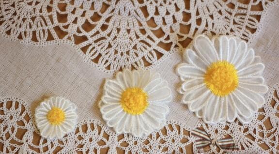 Custom listing-Daisy patch, navy blue flower