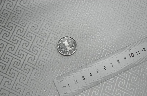 White color brocade fabric, fabric by the yard