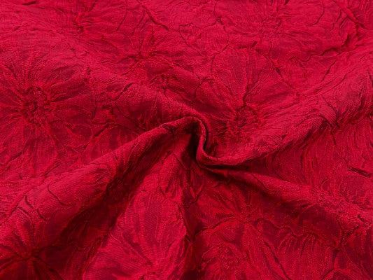 High QualityJacquard Fabric, Red Color Jacquard Fabric, Wedding Jaquard fabric, Jacket Fabric, by the yard