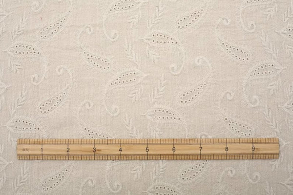 High quality embroidered cashew pattern fabric, cotton fabric, by the yard