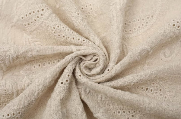 High quality embroidered cashew pattern fabric, cotton fabric, by the yard