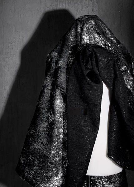 High quality jacquard fabric, black silver jacquard fabric, wedding dress fabric, for cosplay