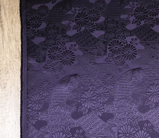 High-quality purple color jacquard fabric, wedding jacket dress fabric,by the yard