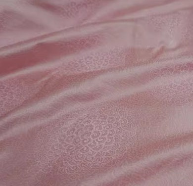 Light pink color brocade fabric,  wide jacquard fabric by the yard-59"wide