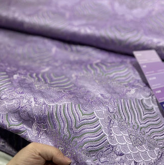 Light purple green color brocade fabric, jacquard fabric, Chinese style fabric,  Tang-suit fabric,
