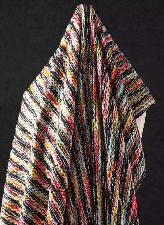 ON SALE, Tree bark style fabric orange yellow color knitting texture fabric coat fabric bag jacket designer fabric fabric by the yard