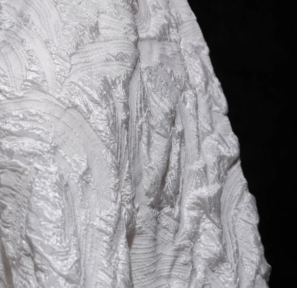 3 Color red/black/off-white jacquard fabric, wedding jacket fabric, fabric by the yard