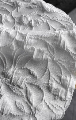 Off-white color patterned three-dimensional texture jacquard fabric, wedding dress fabric, qipao fabric