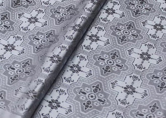 Light grey/light pink color brocade fabric, jacquard fabric, by the yard