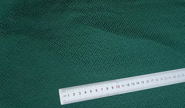 Hunter green color brocade fabric, jacquard fabric, jacket dress fabric, fabric by the yard