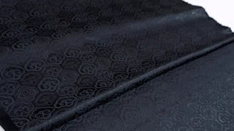 High quality brocade fabric, jacquard fabric, Tang-suit dress fabric, black color brocade fabric, Ruyi pattern fabric
