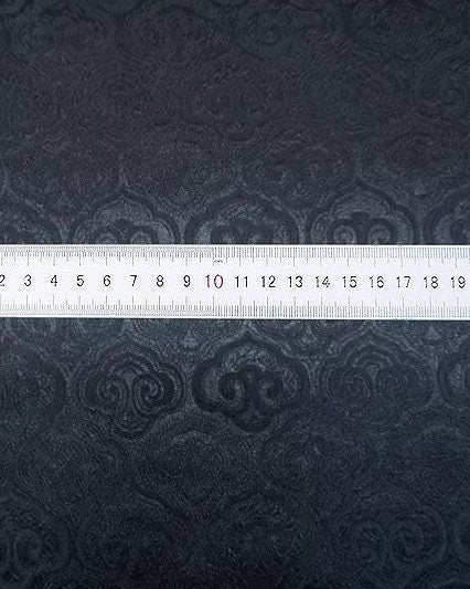 High quality brocade fabric, jacquard fabric, Tang-suit dress fabric, black color brocade fabric, Ruyi pattern fabric