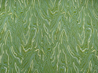 ON SALE, Green gold color jacquard fabric with wave style, fashion jacquard fabric, fabric by the yard