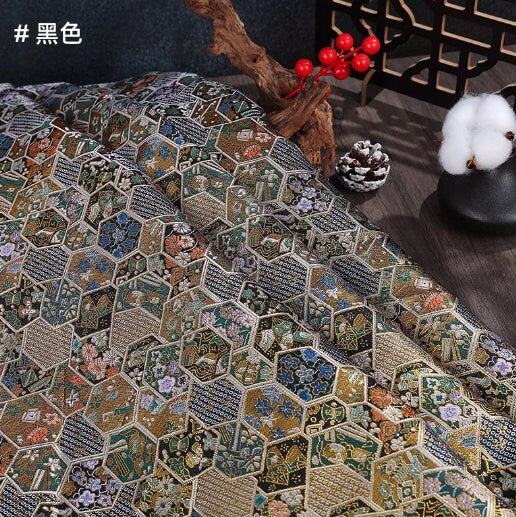 High quality fabric, 4 color brocade fabric, jacquard fabric, Cosplay dress fabric, fabric by the yard