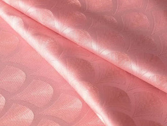 Pink color fabric, brocade fabric with fan-shaped, jacquard fabric,  cosplay dress fabric, by the yard