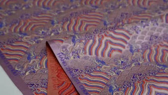 Light purple color brocade fabric, jacquard fabric, qipao fabric, Tang suit fabric,