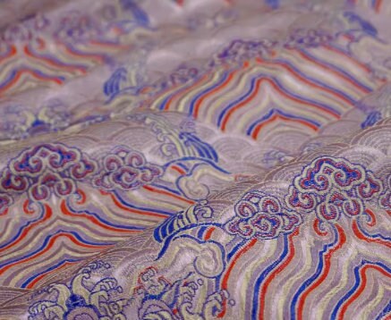 Light purple color brocade fabric, jacquard fabric, qipao fabric, Tang suit fabric,