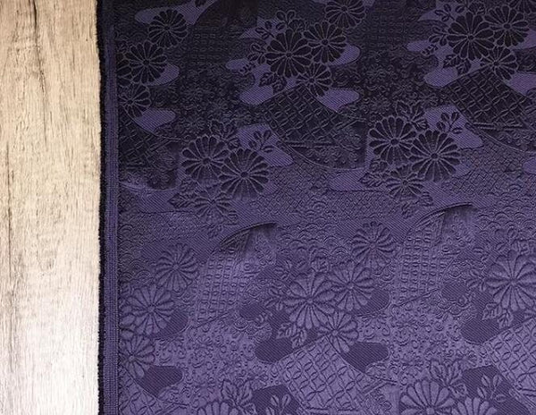 High quality purple color jacquard fabric, soft wedding jacquard fabric, fabric by the yard