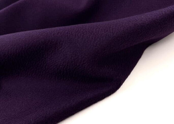 Dark purple wool fabric, glossy water ripple pattern cashmere wool fabric, for autumn and winter coat jacket fabric