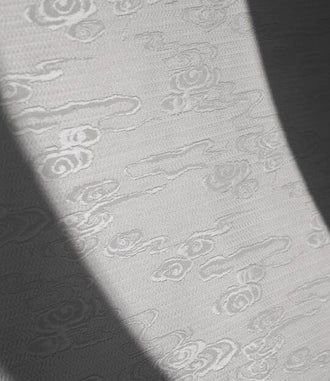 High quality black/off-white jacquard fabric, cloud style jacquard, wedding fabric, cosplay dress fabric,  fabric by the yard