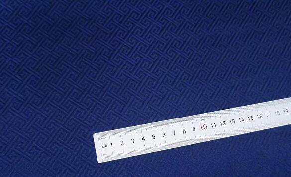 Navy blue color brocade fabric, jacquard fabric, fabric by the yard