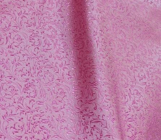 Light pink color brocade fabric with wheat spike pattern , jacquard fabric, Cosplay fabric, by the yard
