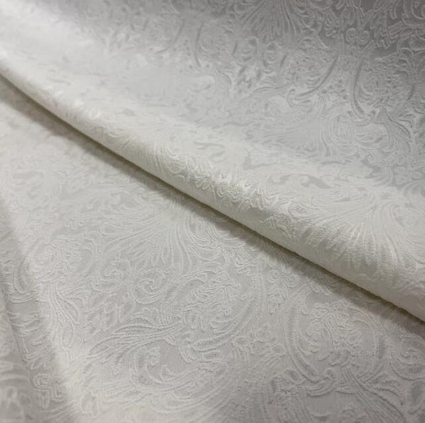 High quality off-white color jacquard fabric,  cotton polyester jacquard fabric, wedding jacquard fabric, fabric by the yard