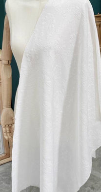 Off-white color fashion jacquard fabric, wedding jacquard fabric, soft wedding jacket dress fabric