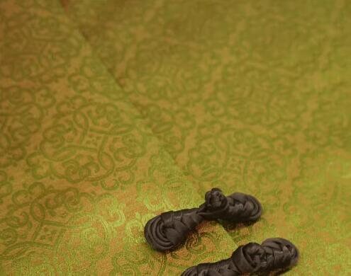 High quality green gold color brocade fabric, jacquard fabric, cheongsam fabric, Hanfu fabric, Cosplay dress fabric