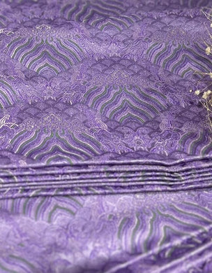 Light purple green color brocade fabric, wedding jacquard fabric, Cosplay dress jacquard by the yard