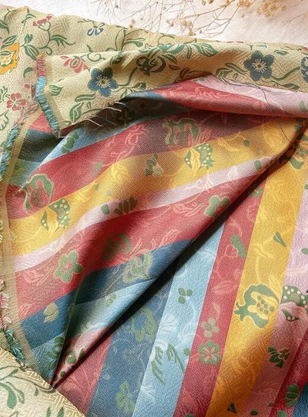 Light gold color with pomegranate flower pattern, wedding jacquard fabric, Chinese style jacquard fabric, jacket dress fabric,