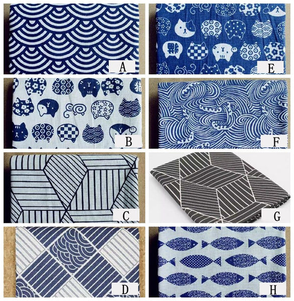 ON SALE, 8 Style Cotton Linen Fabric, Printed Cotton Linen Fabric,  Tablecloth Fabric, Curtains Fabric,DIY Fabric,  By the yard