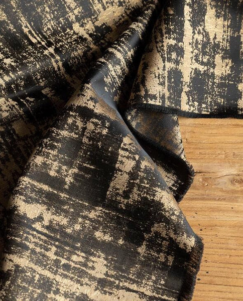 High quality jacquard fabric, black  brown color jacquard, wedding dress fabric, for cosplay