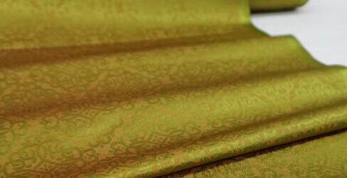 High quality green gold color brocade fabric, jacquard fabric, cheongsam fabric, Hanfu fabric, Cosplay dress fabric