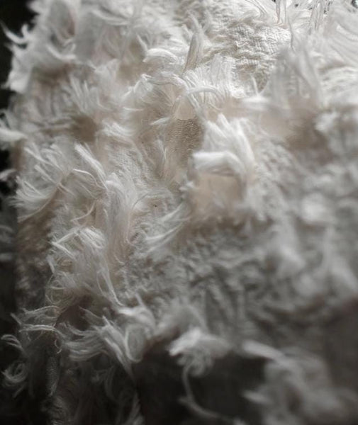 ON SALE, Cream white color jacquard fabric,  high quality feather jacquard fabric, tassels fabric, creative dress fabric, fabric by the yard