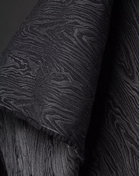 High quality blue/black jacquard fabric, grain style jacquard fabric, wedding fabric, cosplay dress fabric,  fabric by the yard
