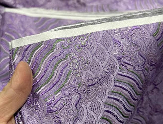 Light purple green color brocade fabric, wedding jacquard fabric, Cosplay dress jacquard by the yard
