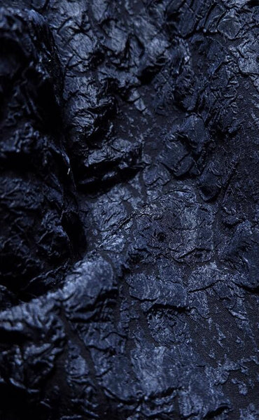 Dark navy blue color jacquard fabric, wedding jacquard fabric, 3D pattern jacquard fabric, fabric by the yard