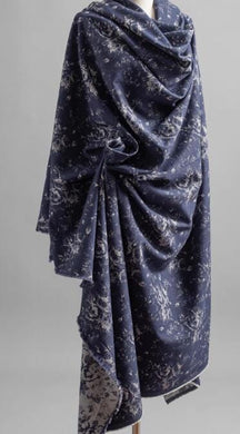 Navy blue color jacquard fabric with flower pattern, wedding jacket dress fabric,  cosplay dress fabric, fabric by the yard