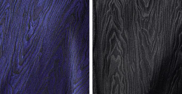 High quality blue/black jacquard fabric, grain style jacquard fabric, wedding fabric, cosplay dress fabric,  fabric by the yard
