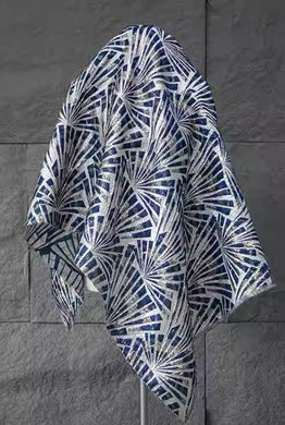 Navy Blue Gold Color Fireworks Style Fabric, Jacquard Fabric, Wedding Jacquard Fabric, for Cosplay dress