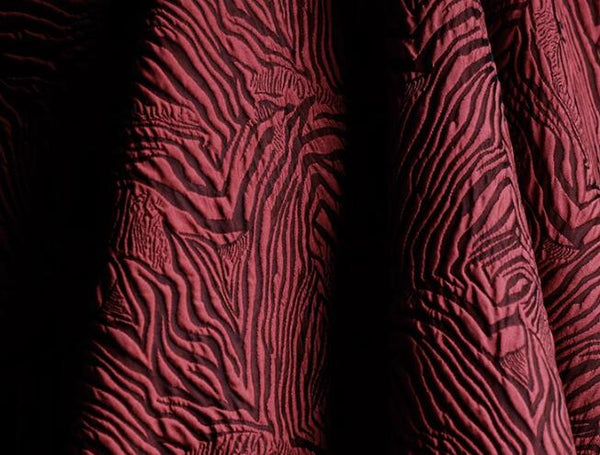 Autumn fabric, wine red color jacquard fabric, wedding jacket dress fabric,  cosplay dress fabric,  fabric by the yard